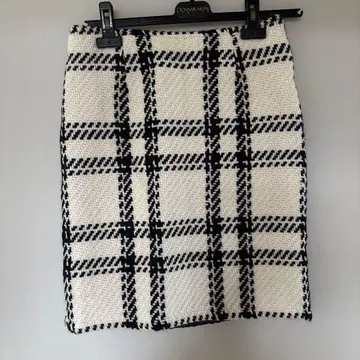 john branigan 체크 무늬 타이트 스커트