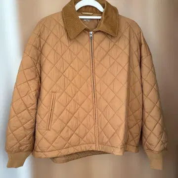 UNIQLO C 퍼프테크 블루종 퀼팅 자켓 브라운