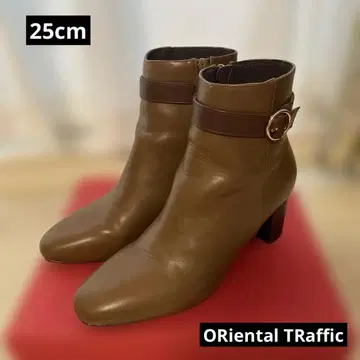 가죽 브라운 부티 벨트 포함