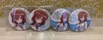 5등분의 신부 캔뱃지 나카노 미쿠 4개 세트