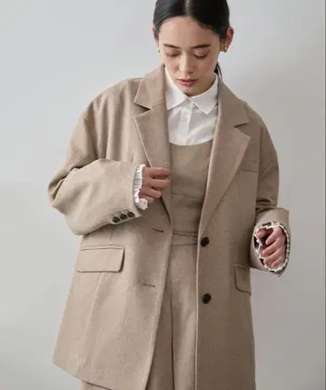 VIS 썸머 트위드 싱글 자켓