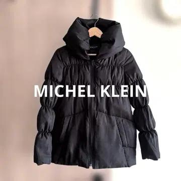 [ 거의 미사용 ] MICHEL KLEIN 다운 자켓 블랙 38