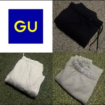 지유 헤비 웨이트 스웨트 팬츠 지유 그레이 L 블랙 그레이