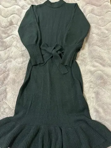 GRL 블랙 니트 원피스 S