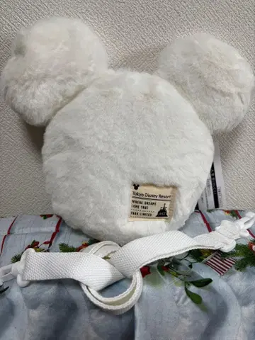 [ 새상품 택 포함 ] 미키 후와후와 미니백 화이트