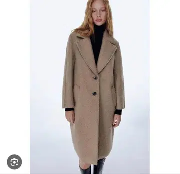 부클 롱 코트 ZARA