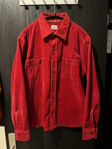 텐더로인 코듀로이 긴팔 셔츠 레드