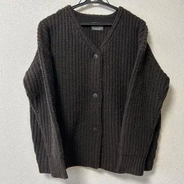 오로네 다크 브라운 니트 가디건