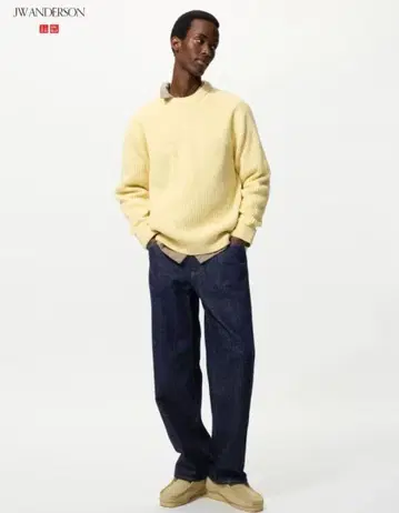 w34 UNIQLO jwa jw 앤더슨 유니클로 스트레이트 청바지