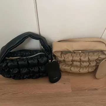 [ 새상품급 ] talbyyumi 숄더백 블랙 베이지 세트