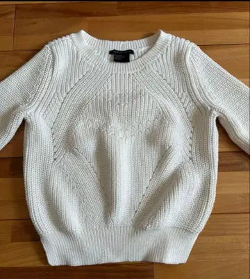 아르마니 익스체인지 화이트 니트