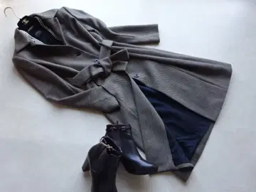 DANA BUCHMAN 헤링본 울 캐시미어 코트