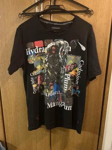 고질라 그래픽 프린트 T셔츠 블랙