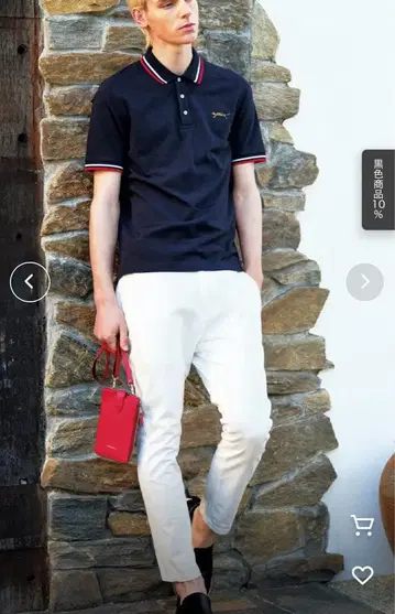 DRESSTERIOR 택 포함 미사용 새상품 타이거 피케 셔츠 S 네이비