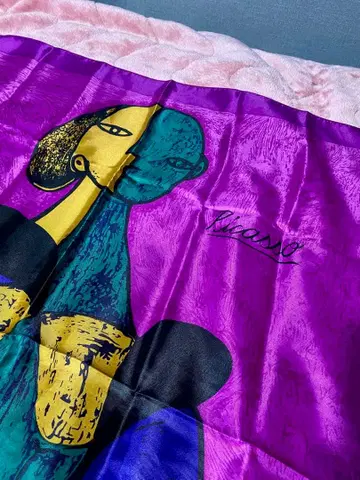 실크 PABLO 피카소 스카프 빈티지