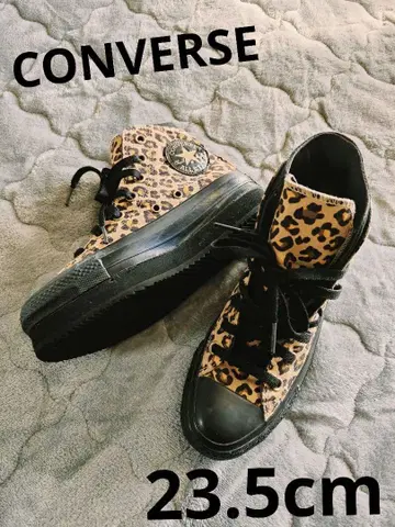 CONVERSE 레오파드 통굽 스니커즈 23.5cm y2k