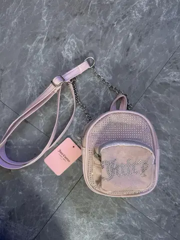 쥬시 꾸뛰르 숄더백 핑크 juicecouture