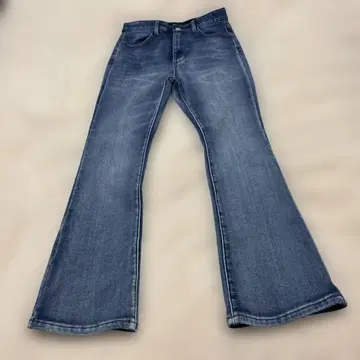 속기모 부츠컷 데님 플레어 데님 라이트 블루