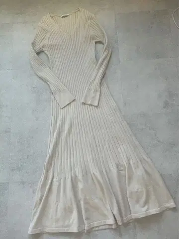 BAYFLOW 베이지 니트 롱 원피스 베이플로우