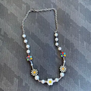 플라워 모티브 목걸이