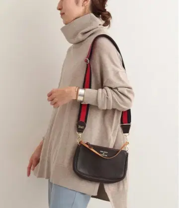 프레임워크 하이 게이지 천축 터틀 베이지 울 100%