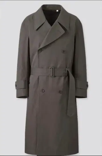 유니클로 U 트렌치코트 다크 그레이 S