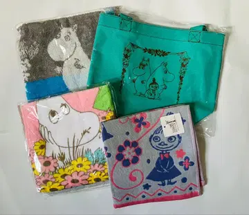 무민 캐릭터 타월 3세트 토트백