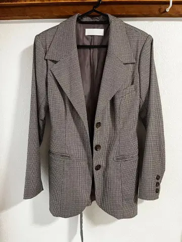 amerge. 체크 무늬 테일러드 자켓