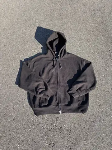 H&M 더블 지퍼 후드티 크롭