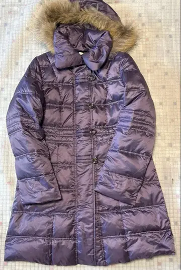 믹싱 블루 다운 코트 여성용 L 퍼플