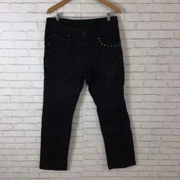 11.19 h869 M.C.D 데님 팬츠 XL 스터드 장식 자수