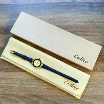 Coiffeur 손목시계 블랙 가죽