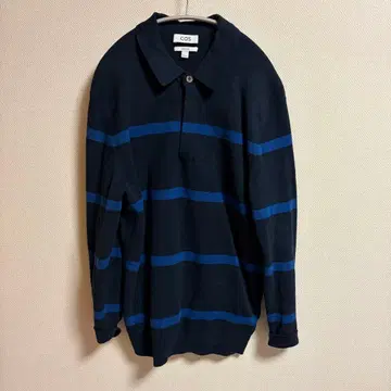 cos border knit polo