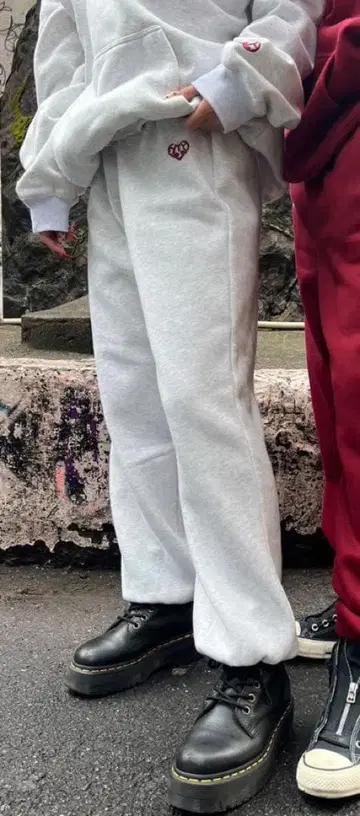 hth 브랜드 그레이 스웨트 팬츠