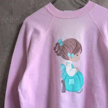 90년대 패니 맨투맨 핑크 여아 빈티지 미국