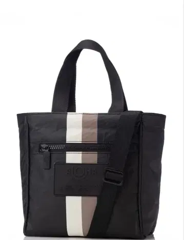 ALOHAT 숄더백 블랙/화이트/브라운 토트 2 way