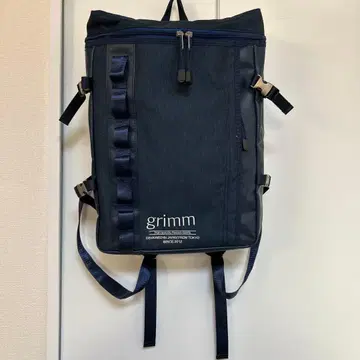 [ 새상품급 ] grimm 네이비 데님풍 백팩 대용량