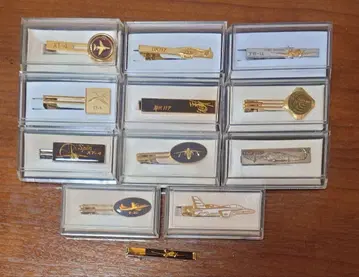 항공기 헬리콥터 넥타이핀 14개