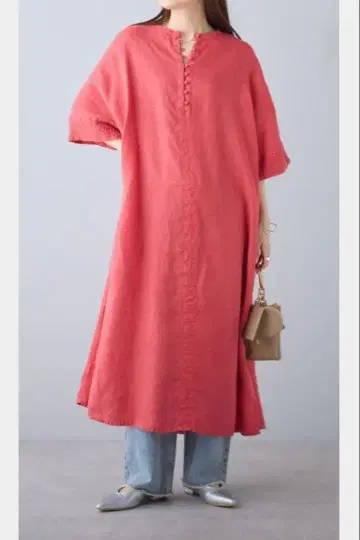 새상품 pual ce cin 프렌치 린넨 원피스 M 사이즈