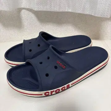 crocs 네이비 슬라이드 샌들