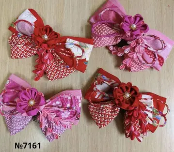 [성인식*성인복에] 다이쇼 로망 머리 장식 츠마미 어레인지 4점 세트