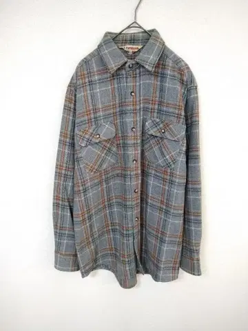 레어 가치 80년대 새상품급 맥레거 남성용 L 플란넬 셔츠 울 체크