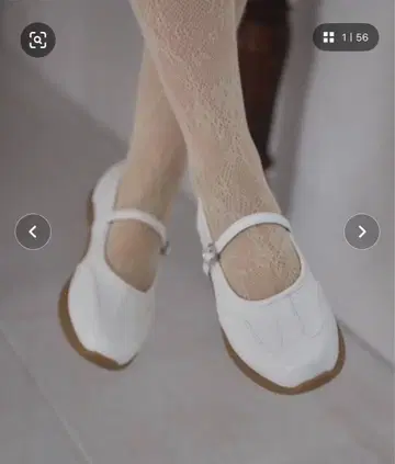 스면 플랫 발레 스니커즈