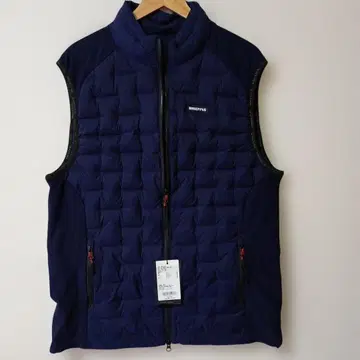 브리핑 남성용 하이브리드 다운 베스트 XL 네이비