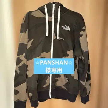 THE NORTH FACE 리어뷰 풀 집업 후드티 카모플라쥬 패턴