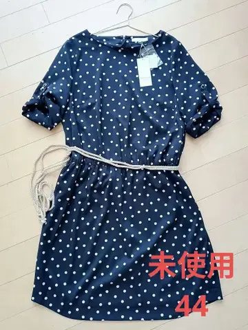 미사용 새상품 자유구 도트 무늬 원피스 튜닉 상의 44