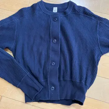 OSHIMA REI 네이비 리브 가디건 어반 리서치 도어스