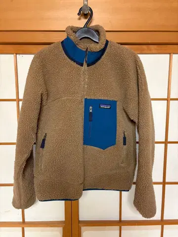 Patagonia 플리스 자켓 베이지/블루