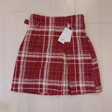 dazzlin 바리에 컴팩트 미니 스커트 레드 M