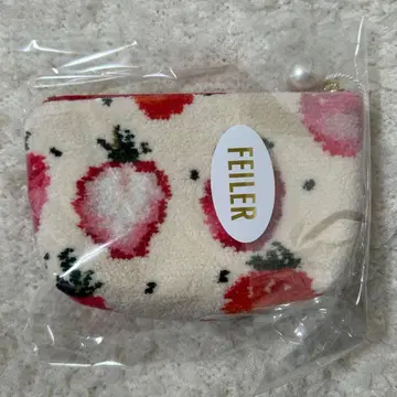 [ 새상품 미개봉 ] FEILER 스트로베리 도트 보트형 파우치